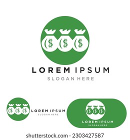 Money Bag icon Template vector illustration design