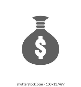 Money bag icon vector