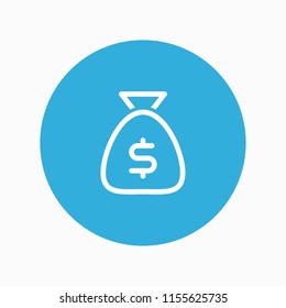 money bag icon vector