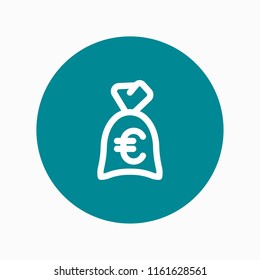 money bag icon vector