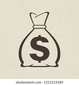 Money bag icon - Vector