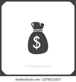 Money bag icon - Vector