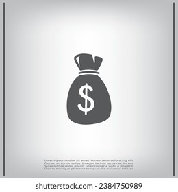 Money bag icon - Vector