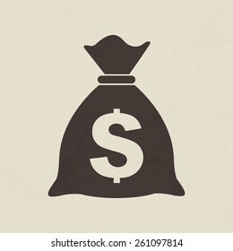 Money Bag Icon - Vector