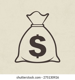 Money Bag Icon - Vector