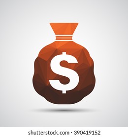 Money bag icon - Vector