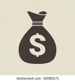 Money bag icon - Vector