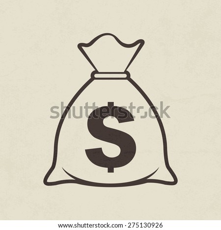 Money bag icon - Vector