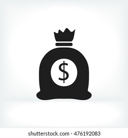 money bag icon, vector best flat icon, EPS