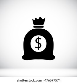 money bag icon, vector best flat icon, EPS