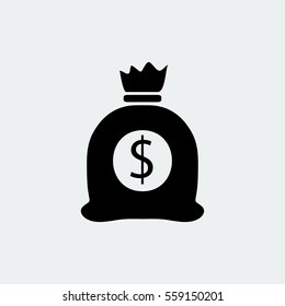 money bag icon, vector best flat icon, EPS