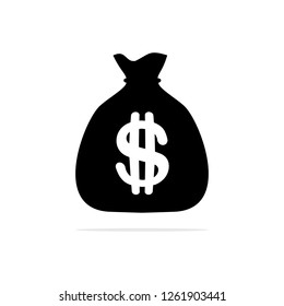 money bag icon. Vector concept illustration for design.