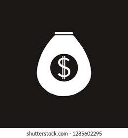 money bag icon. money bag vector design. sign design