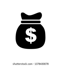 Money Bag Icon Vector Design Template