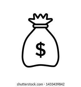 Money Bag Icon Vector design template