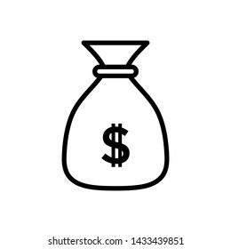 Money Bag Icon Vector design template