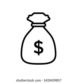 Money Bag Icon Vector design template