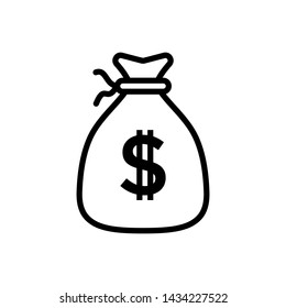 Money Bag Icon Vector design template