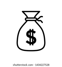 Money Bag Icon Vector design template