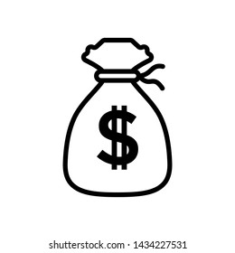 Money Bag Icon Vector design template