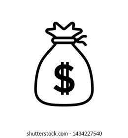 Money Bag Icon Vector design template