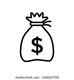 Money Bag Icon Vector design template