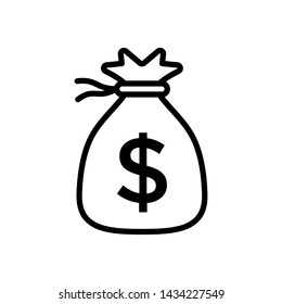 Money Bag Icon Vector design template