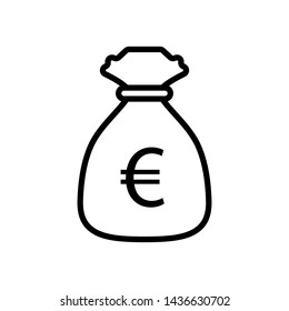 Money Bag Icon Vector design template