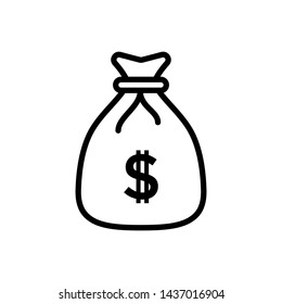 Money Bag Icon Vector design template