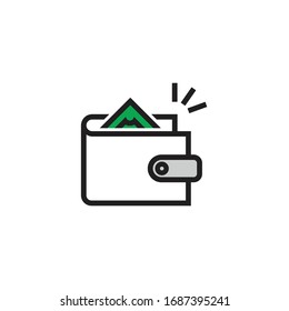diseño vectorial de icono de bolsa de dinero para uso múltiple