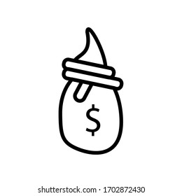 Money bag icon vector design template