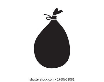 money bag icon vector. editable design