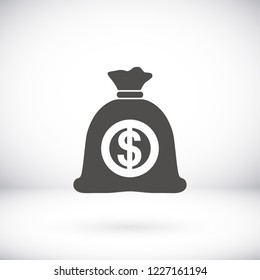 Money bag  icon. Vector  Eps 10 
