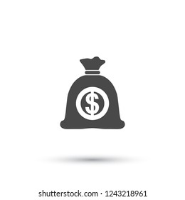 Money bag  icon. Vector  Eps 10 