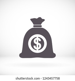 Money bag  icon. Vector  Eps 10 