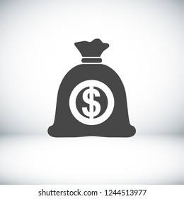 Money bag  icon. Vector  Eps 10 