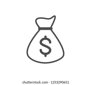 Money bag icon . Vector . EPS 10
