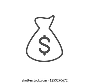Money bag icon . Vector . EPS 10