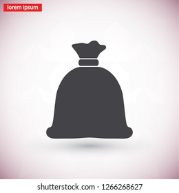Money bag  icon. Vector  Eps 10 