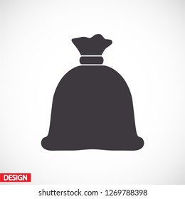 Money bag  icon. Vector  Eps 10 