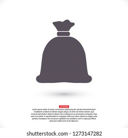 Money bag  icon. Vector  Eps 10 