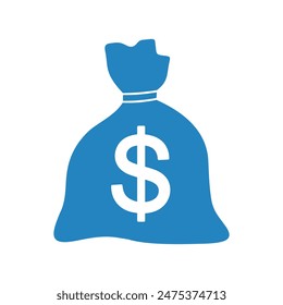 Icono de la bolsa de dinero, Vector