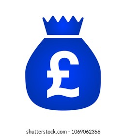 Money bag icon. vector illustration. flat style
