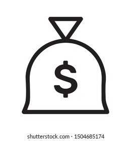 money bag icon vector illustration