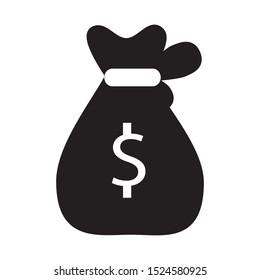 money bag icon vector illustration template