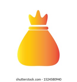 money bag icon vector illustration template