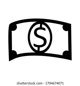 Money Bag Icon Vektorillustration Illustration