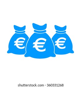 Money bag icon. Vector illustration EPS 10 