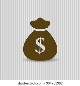 Money Bag icon vector illustration