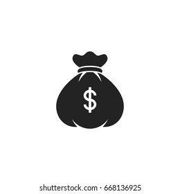 Money Bag Icon Vector Isolated